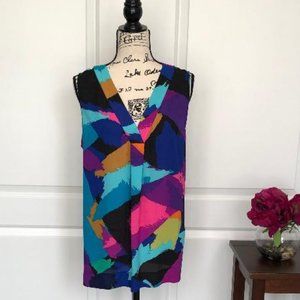 Chaus Festival of Color Blouse - Size XL